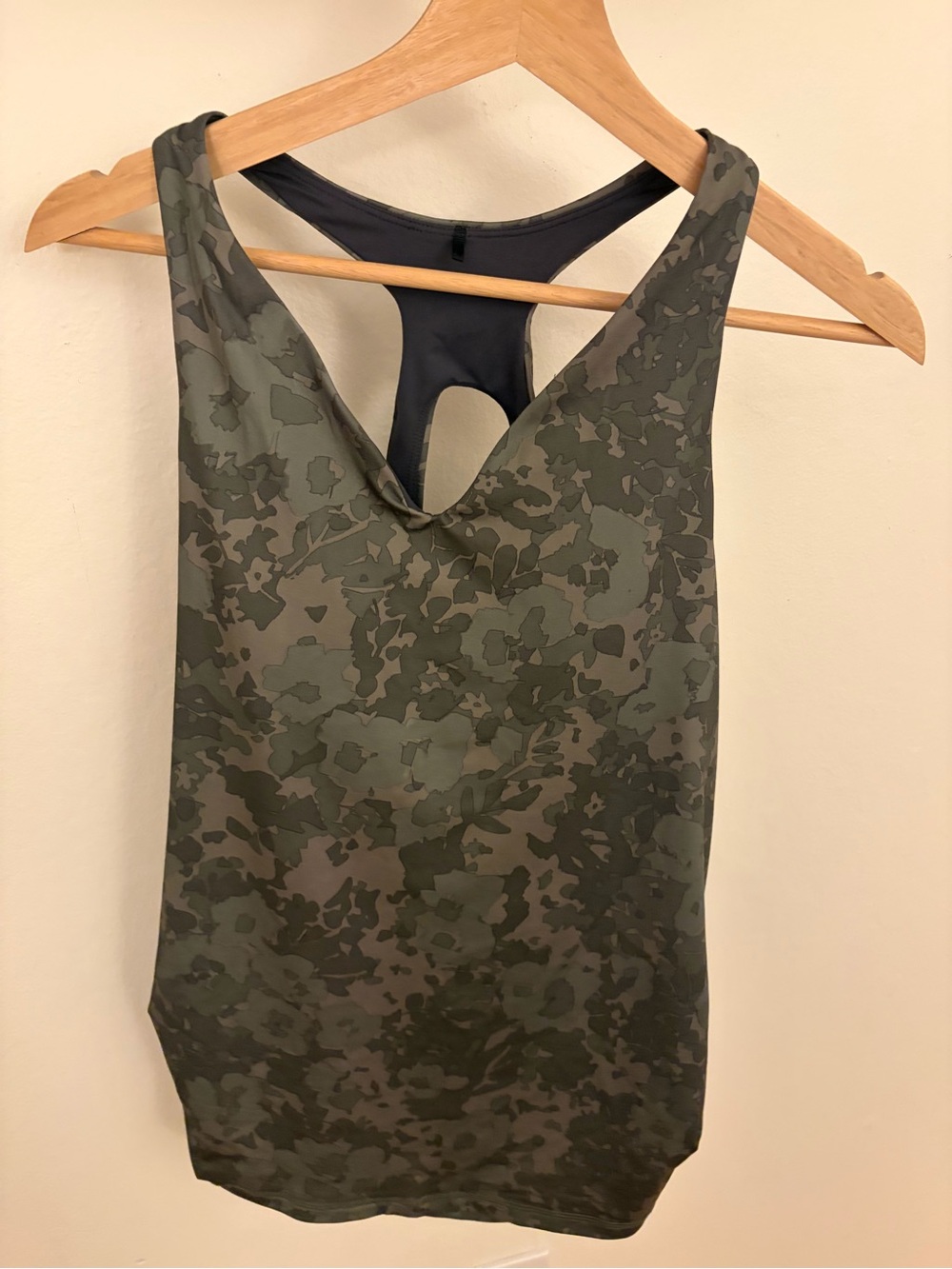 Prana Olive Green Camo Racerback Tank